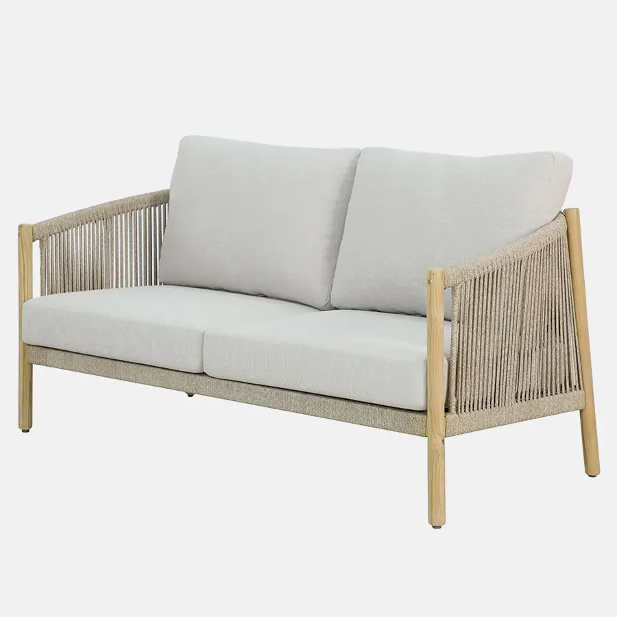 Naples 2 Seat Sofa with Cushions - Image 3